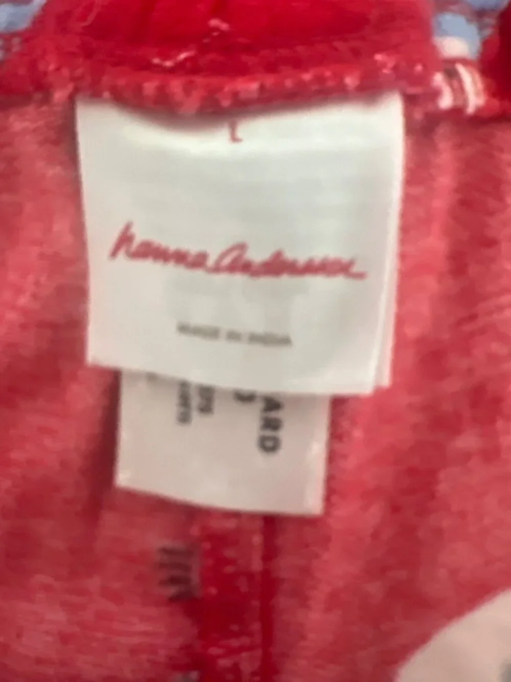 Hanna Andersson Mens/Unisex Red Snowman Print Pajama Set
